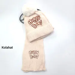 کلاه و شال بچگانه وارداتی - عمده (KLT-3597)