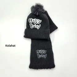 کلاه و شال بچگانه وارداتی - عمده (KLT-3597)