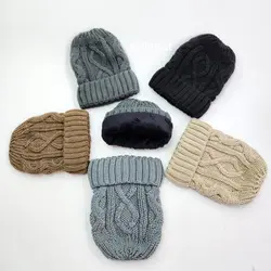 کلاه بافت مردانه داخل خز - عمده (KLT-3635)