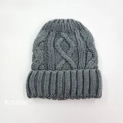 کلاه بافت مردانه داخل خز - عمده (KLT-3635)