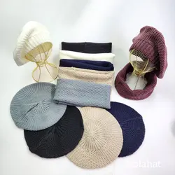 کلاه فرانسوی زنانه و شال گردن رینگی - عمده (KLT-3643)