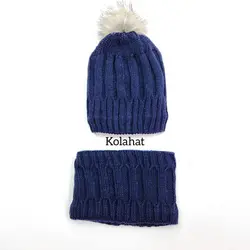 کلاه و رینگ داخل خز بچگانه - عمده (KLT-3654)