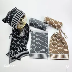 کلاه اسکارف و شال گردن طرح گوچی - عمده (KLT-3678)