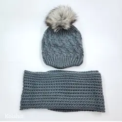 کلاه و شالگردن بچگانه - عمده (KLT-3668)
