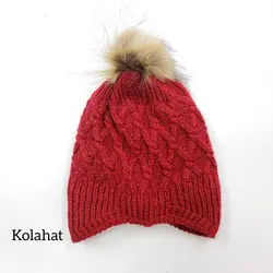 کلاه بافت گوشدار بچگانه - عمده (KLT-3658)