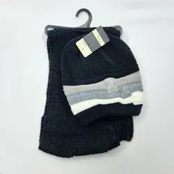 کلاه و شال گردن بافت بچگانه - عمده (KLT-3706)