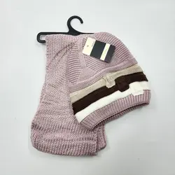 کلاه و شال گردن بافت بچگانه - عمده (KLT-3706)