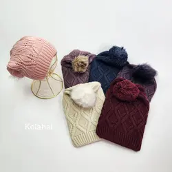 کلاه شیطونی زنانه پوم دار - عمده (KLT-3730)