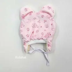 کلاه مخمل بچگانه داخل خز - عمده (KLT-3779)