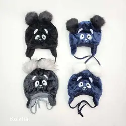 کلاه تدی بچگانه پوم دار - عمده (KLT-3778)