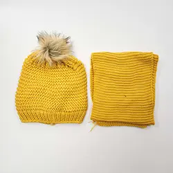 کلاه و شال گردن بچگانه ساده