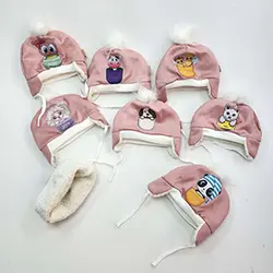 کلاه تریکو بچگانه بنددار