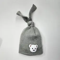 کلاه بچگانه زمستانی خرسی گره ای