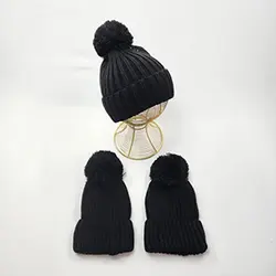 کلاه دخترانه زمستانی تک پوم