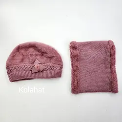 کلاه و شال رینگی زنانه موهر-عمده