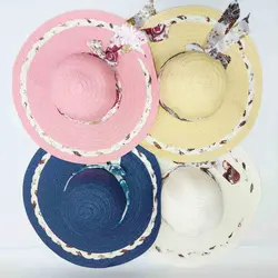 کلاه ساحلی زنانه روبان طرح دار عمده (KLT-O260) &ndash; کلاهت