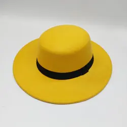 کلاه فدورا رنگی مجلسی نوار مشکی (KLT-T227) &ndash; کلاهت