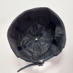 کلاه کتان مشکی مدل لئونی مردانه - عمده (KLT-823)