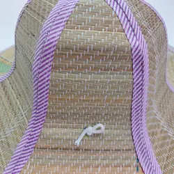 کلاه حصیری تاشو وارداتی حصیر طبیعی (KLT-T1157)