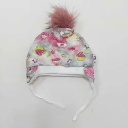 کلاه نوزادی گوشدار پوم پوم - عمده (KLT-1690) &ndash; کلاهت
