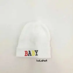 کلاه نوزادی طرح BABY جنس تریکو - (KLT-T1712) – کلاهت
