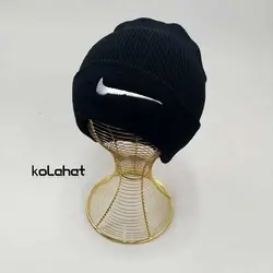کلاه بافت مشکی طرح گلدوزی (KLT-T1808) – کلاهت
