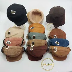 کلاه شکاری چرم اصلی داخل خز - عمده (KLT-1830) – کلاهت