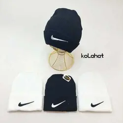 کلاه بافت گلدوزی سفید و مشکی - عمده (KLT-1808) – کلاهت