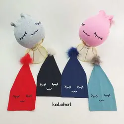 کلاه شیطونی پوم دار طرح پلک (KLT-M1851)