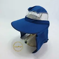 کلاه آفتاب گیر شال دار مدل زنبوری (KLT-T1264)
