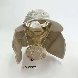 کلاه آفتاب گیر شال دار مدل زنبوری (KLT-T1264)