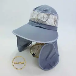 کلاه آفتاب گیر شال دار مدل زنبوری (KLT-T1264)