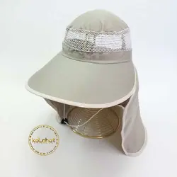 کلاه آفتاب گیر شال دار مدل زنبوری (KLT-T1264)