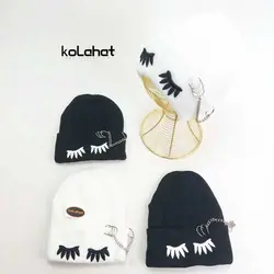 کلاه بافت طرح پلک پرسینگ زنجیری - عمده (KLT-2004) &ndash; کلاهت