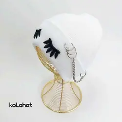 کلاه بافت طرح پلک پرسینگ زنجیری - عمده (KLT-2004) &ndash; کلاهت