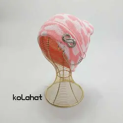کلاه بافت رنگی زنجیردار پرسینگی - عمده (KLT-2040) – کلاهت