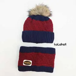 کلاه و شال گردن رینگی بچگانه - عمده (KLT-1910) &ndash; کلاهت