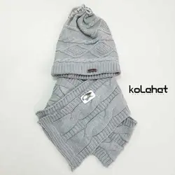کلاه و شال گردن بافت زنانه مدل اسکارفی (KLT-T2044) – کلاهت