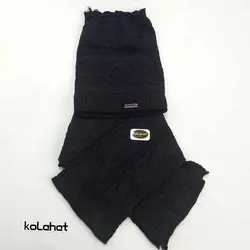 کلاه و شال گردن بافت زنانه مدل اسکارفی (KLT-T2044) – کلاهت
