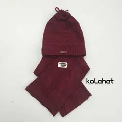 کلاه و شال گردن بافت زنانه مدل اسکارفی (KLT-T2044) – کلاهت