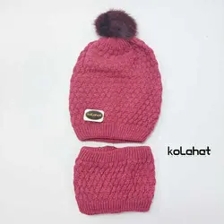 کلاه و شال گردن رینگی داخل خز - عمده (KLT-2124) &ndash; کلاهت