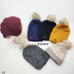 کلاه بافت زنانه شیطونی (KLT-T2181) &ndash; کلاهت