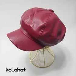 کلاه کاپیتانی زنانه چرم (KLT-T2162) – کلاهت