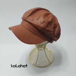 کلاه کاپیتانی زنانه چرم (KLT-T2162) – کلاهت