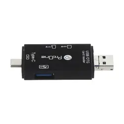 کارت خوان چندکاره پرووان مدل PCO03 با رابط USB-C،Micro-SD،USB،Micro-USB،OTG