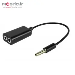 مبدل 1 به 2 جک 3.5 میلی متری مدل RT12