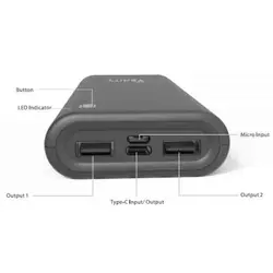 شارژر همراه وریتی مدل V-PA117-20B ظرفیت 20 هزار میلی آمپر ساعت