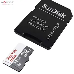 کارت حافظه سن دیسک ظرفیت 32GB به همراه آداپتور SD