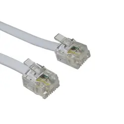 کابل تلفن خاکستری طول 1 متری