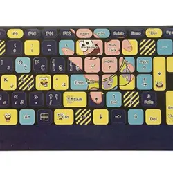برچسب حروف فارسی کیبورد طرح باب اسفنجی مدل 02